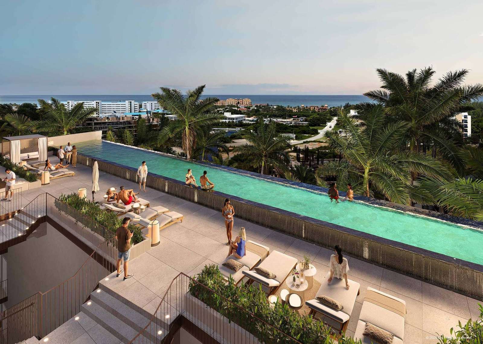 Rooftop infinity pool